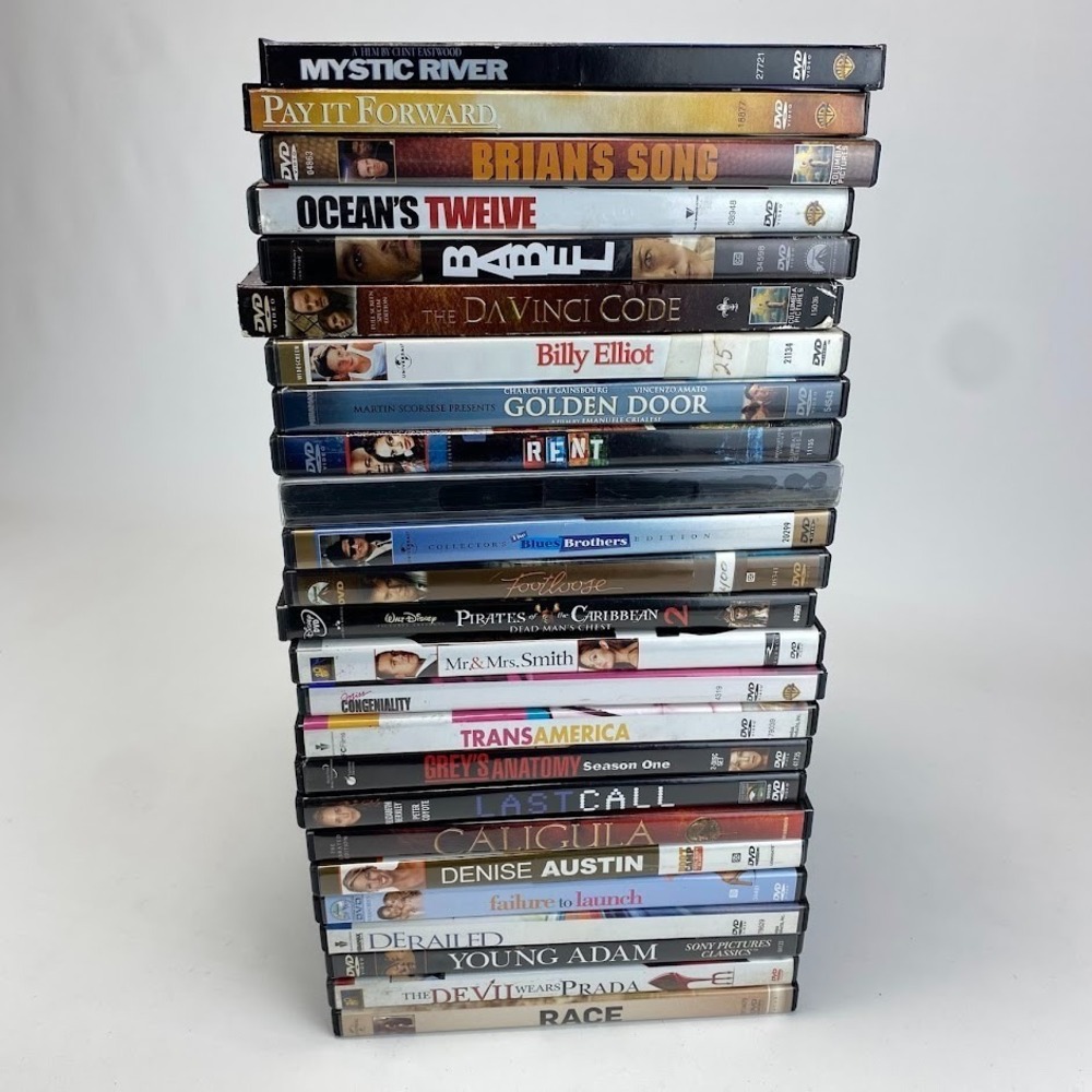 25 Movies DVD Lot Drama Action Comedy Classics Chick Flicks Binge Watch Titles